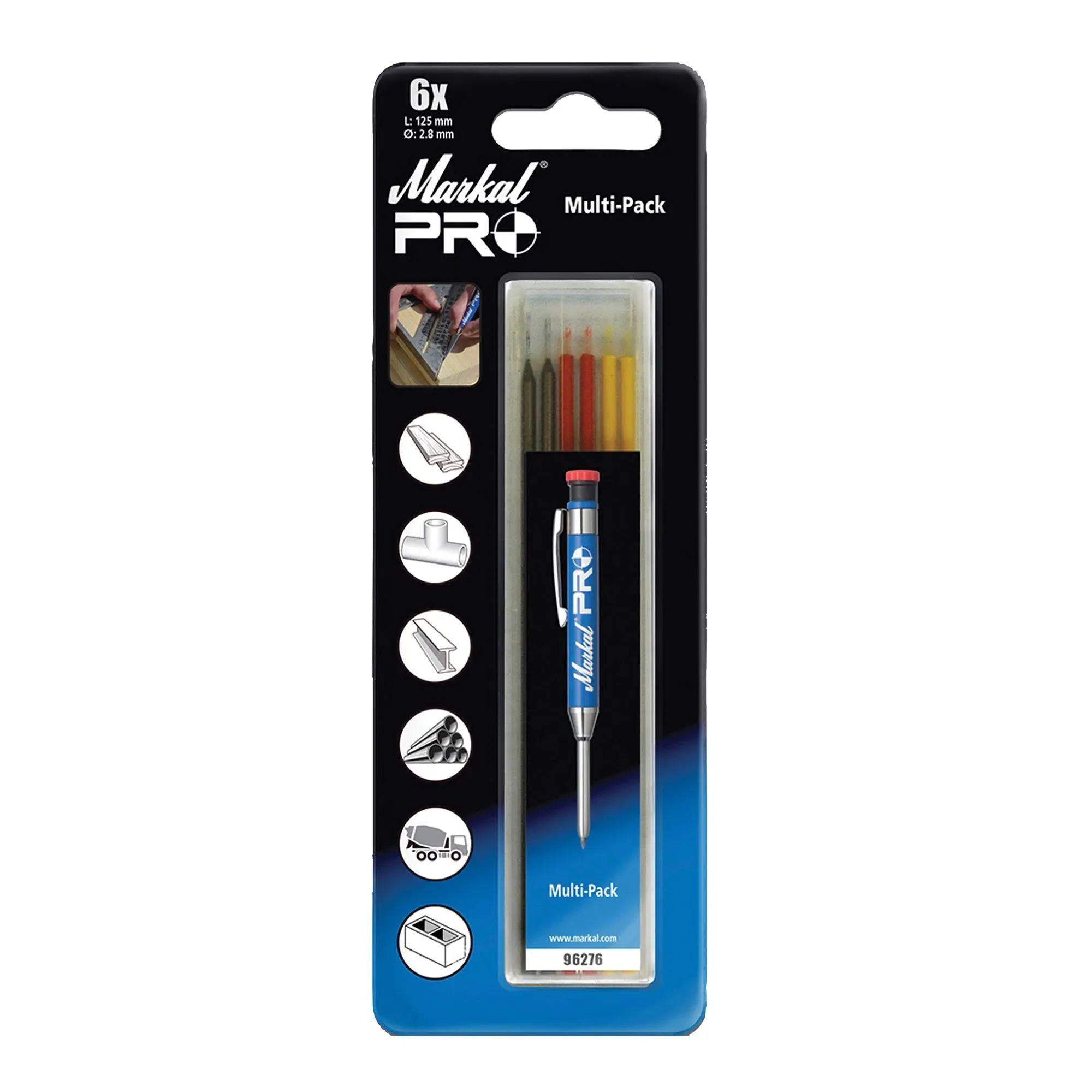 Markal Pro Multi Pack Refills - Graphite Red & Yellow