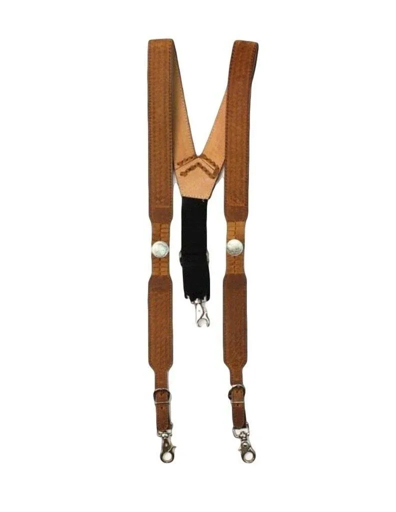 Briar Pitstop Leather Suspenders