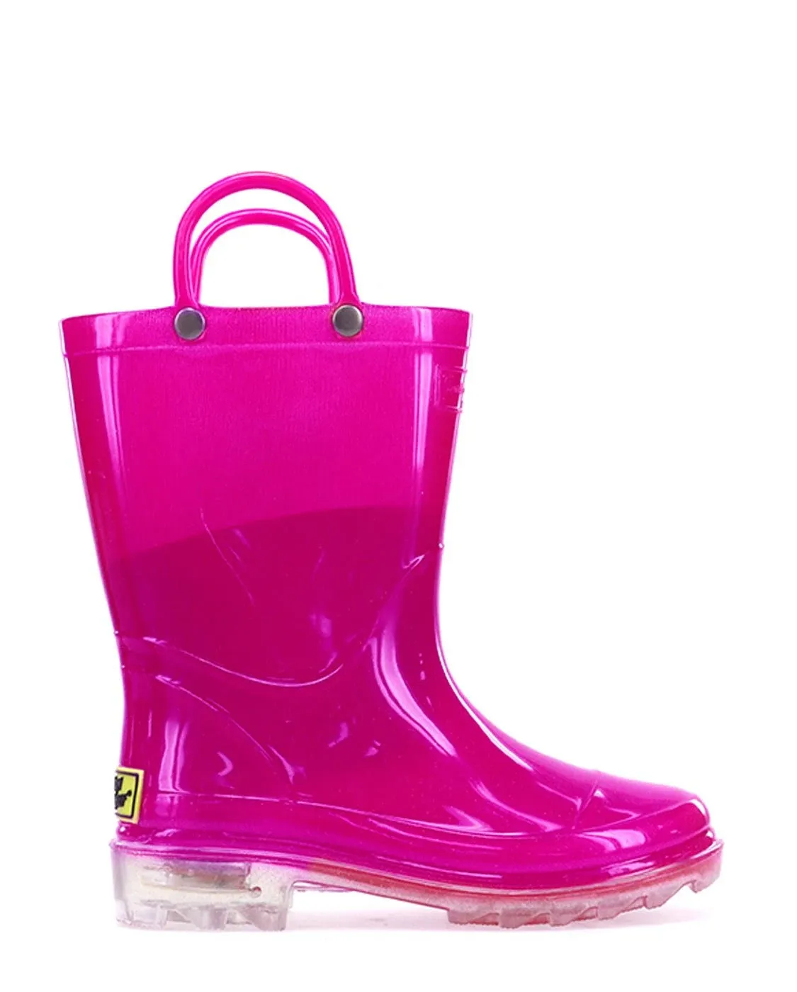 unisex Waterproof PVC Light-Up Rain Boot Pink 9-10 Toddler Western Chief