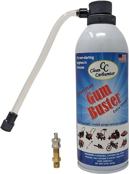 CleanCarburetor GumBuster Carburetor Cleaner + Purge Valve Kit 200110