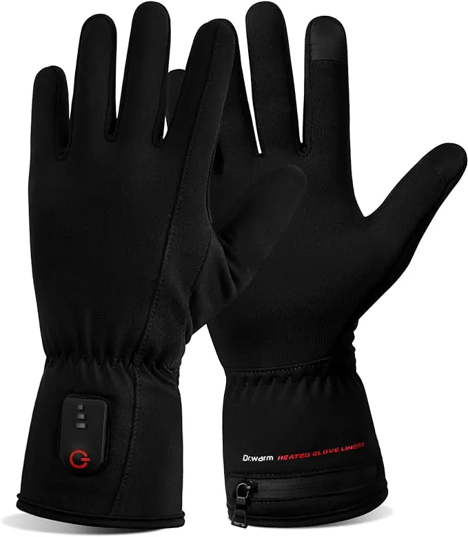 Dr.Warm Heated Glove Liners, Rechargeable Heated Gloves Electric Battery Heat...