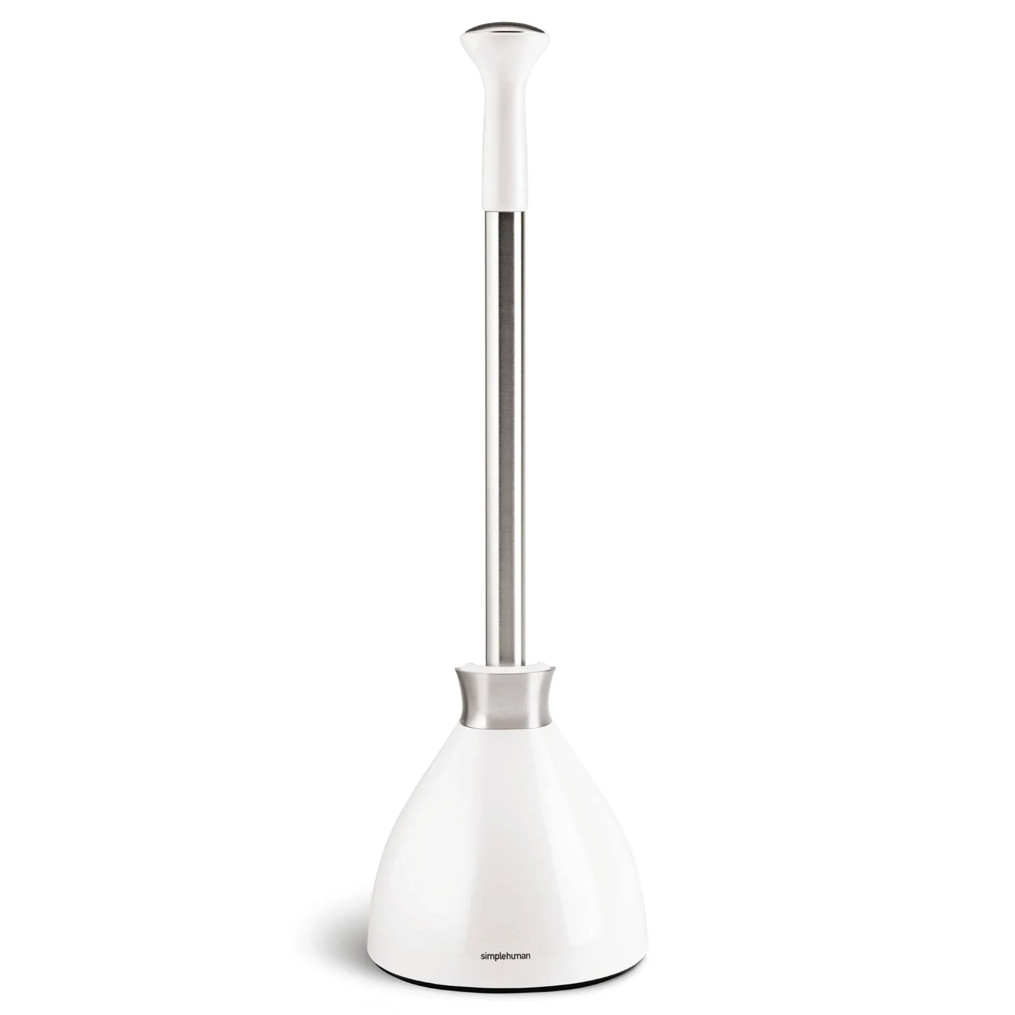 simplehuman BT1085 Toilet Plunger, White