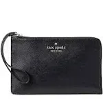 Kate Spade Staci Medium L-Zip Wristlet Wallet Black