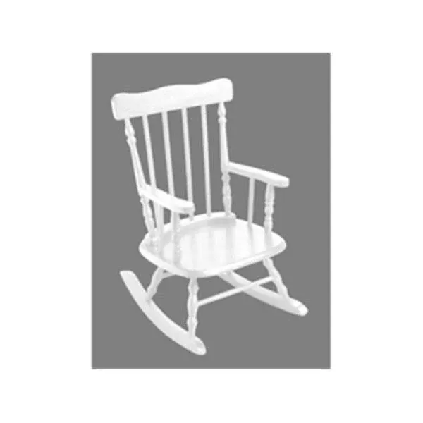 Gift Mark Deluxe Child's Spindle Rocking Chair, White - Traditional - Kids Chairs - by VirVentures | Houzz