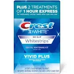 Crest 3D Whitestrips, Vivid Plus, Teeth Whitening Strip Kit, 24 Count (Pack of 1)