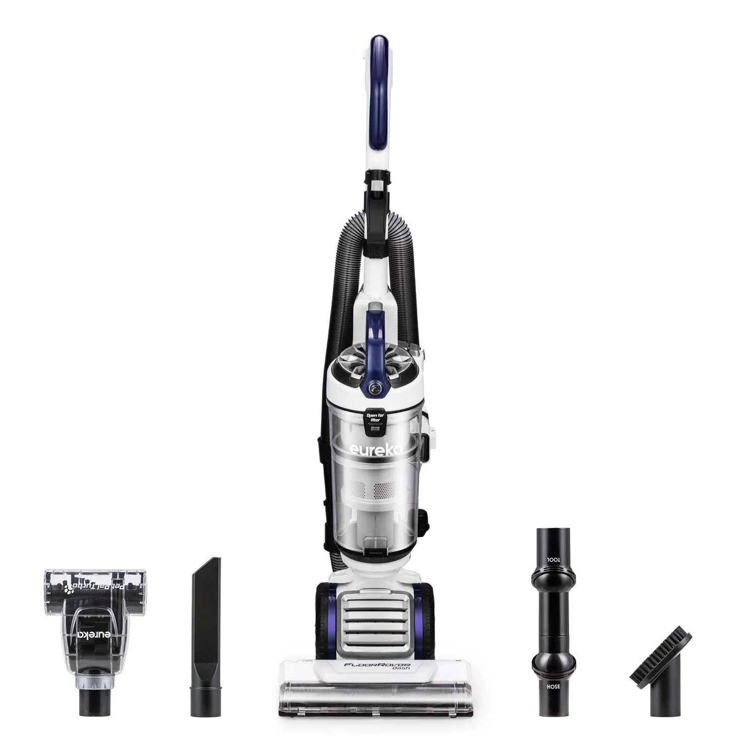 Eureka FloorRover Bagless Upright Pet Vacuum Cleaner, SuctionSeal, Swivel Steering for Carpet and Hard Floor