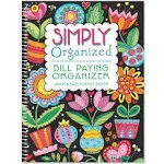 ©Mary Engelbreit Bill Paying Organizer Book - Personal Account book, 9" by 12 inch, Spiral-Bound, 14 Pockets, 32 Label Stickers, Bill Tracking