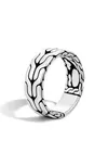 Shop John Hardy Men's Classic Chain Sterling Silver Band Ring