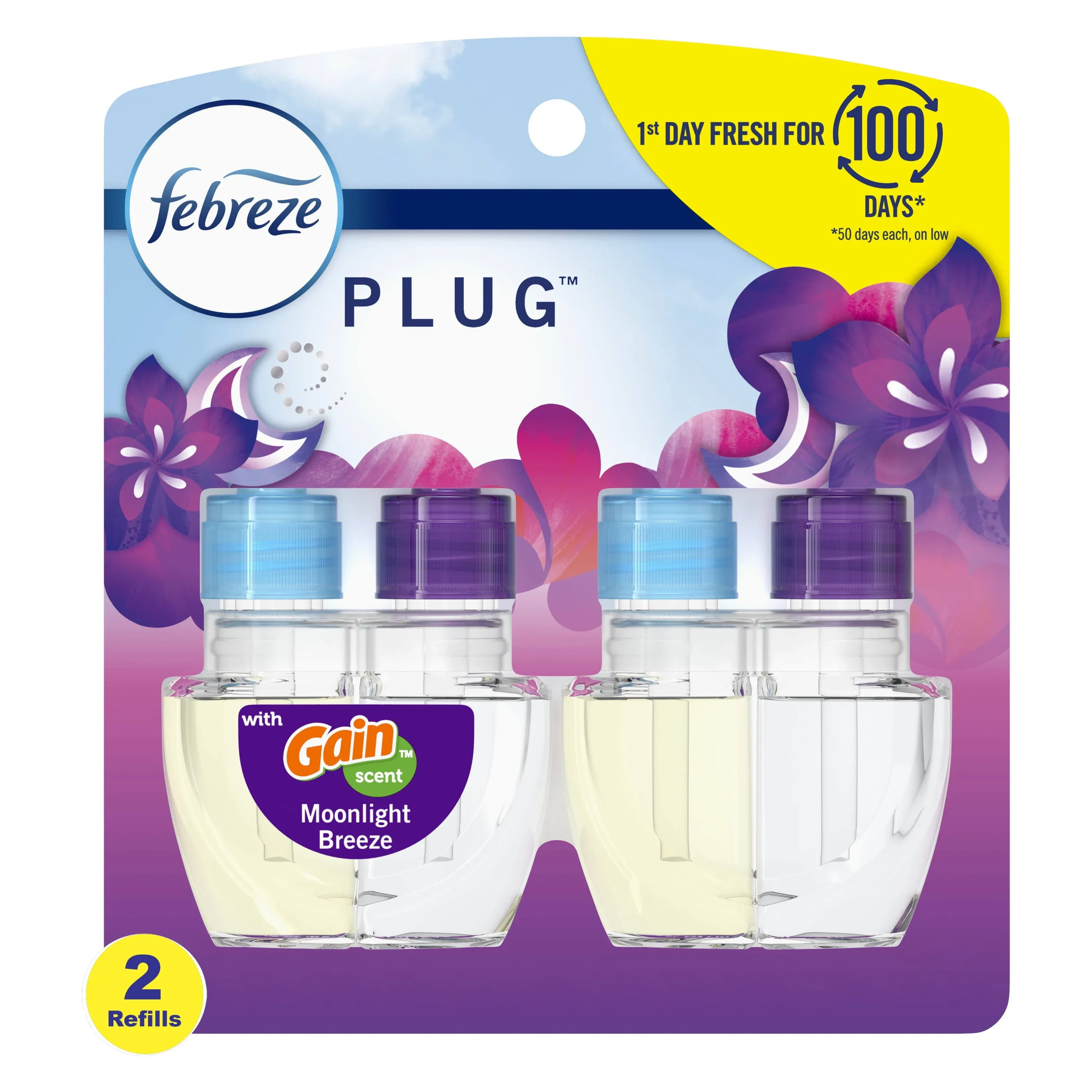 Febreze Plug Air Freshener Refills Gain Moonlight Breeze