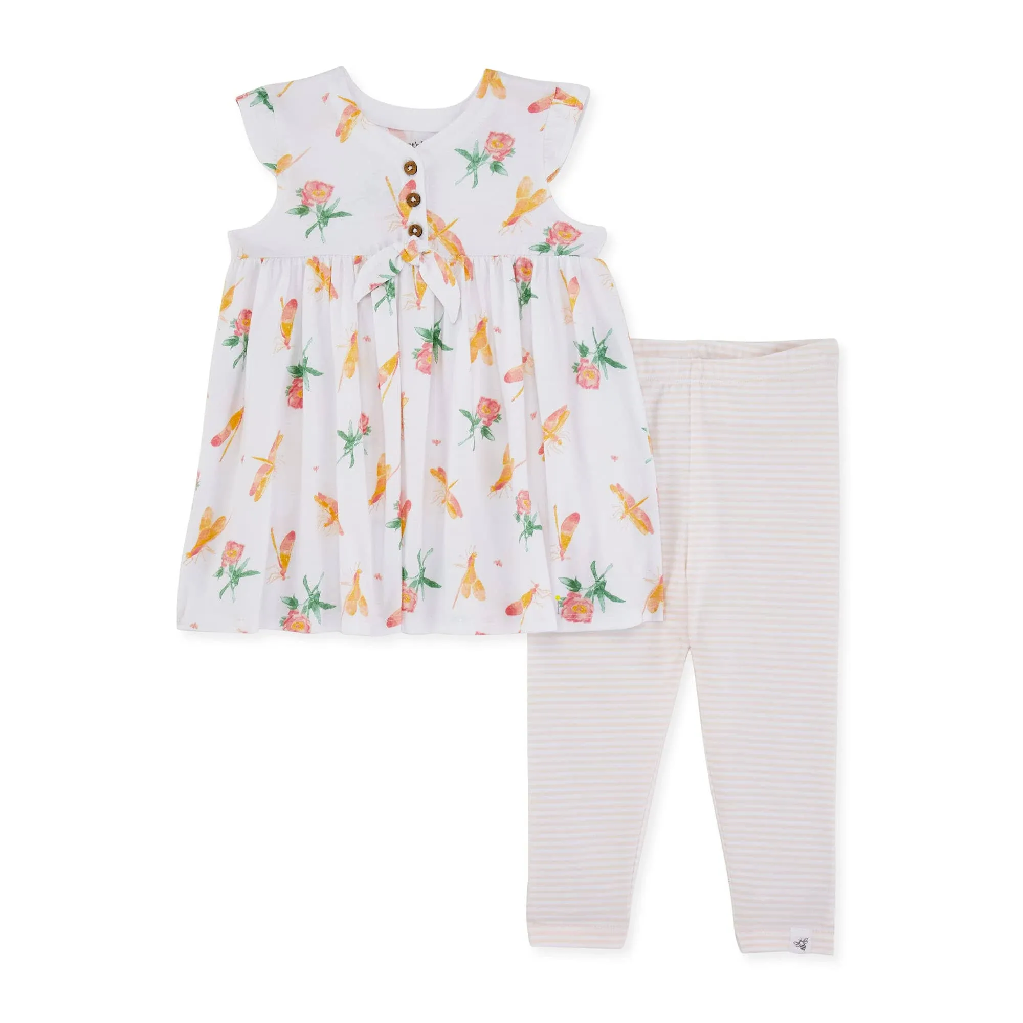 Burt's Bees Baby Vintage Dragonfly Organic Tunic & Legging Set