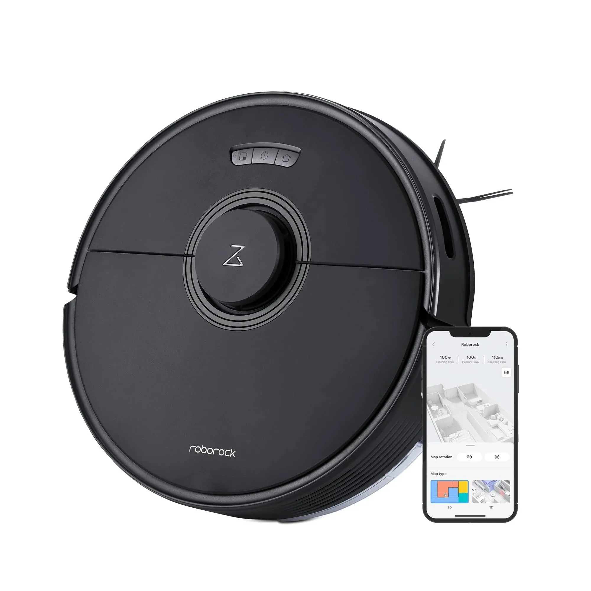 Roborock Q7 Max Robot Vacuum and Mop Cleaner, 4200Pa Strong Suction, Lidar Navigation, Multi-Level Mapping, No-Go&No-Mop Zones, 180mins Runtime,