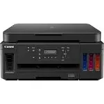 Imprimante, copieur et scanner sans fil tout-en-un Canon PIXMA G6020 Supertank (Megatank) avec impression mobile, noir, fonctionne avec Alexa