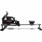 Sunny Health & Fitness Smart Obsidian Surge 500 M Water Rowing Machine - SF-RW5713SMART