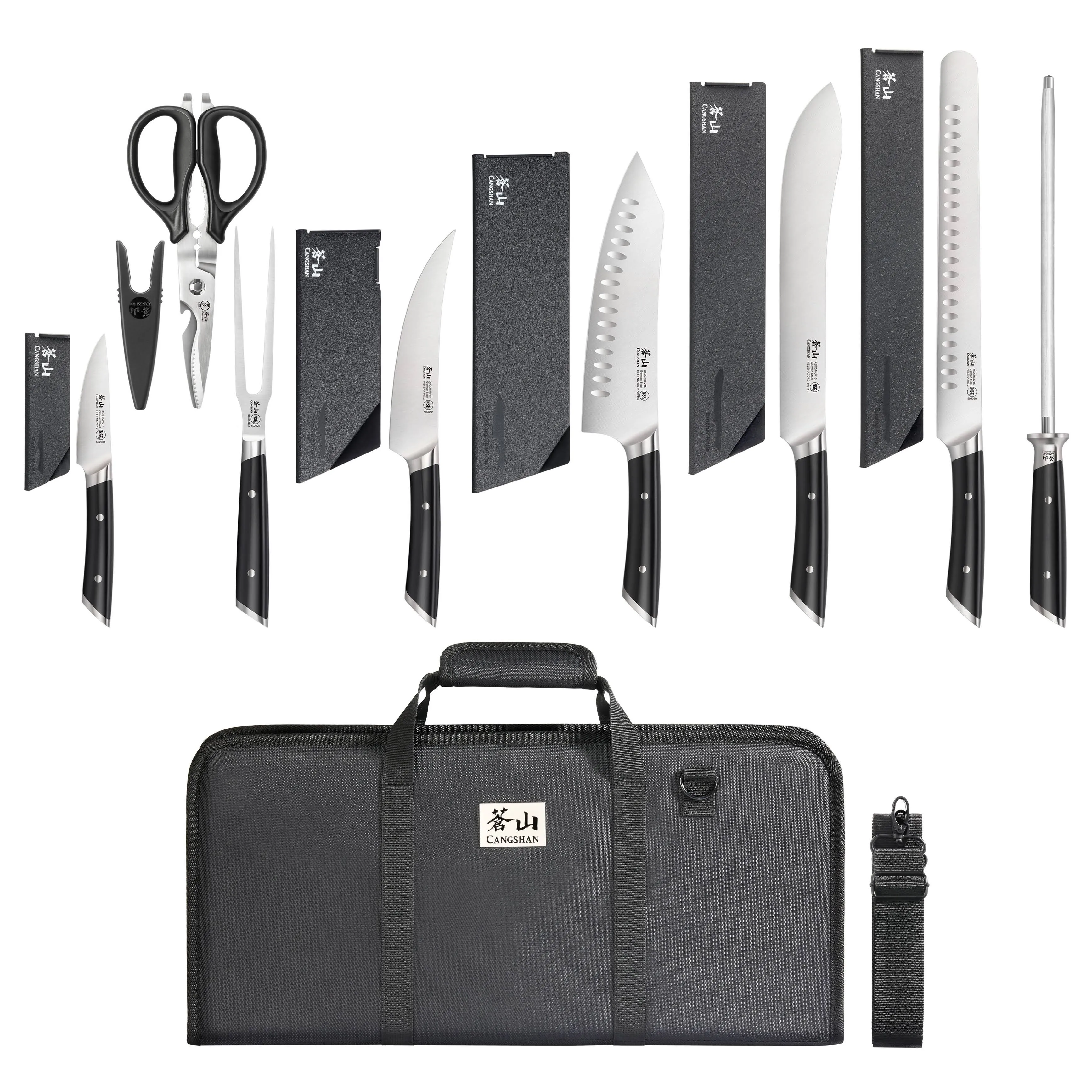 Cangshan Helena BBQ Knife Bag Set