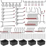 Juego De Ganchos Para Tablero Perforado Para Colgar, Gancho Para Clavija Res...