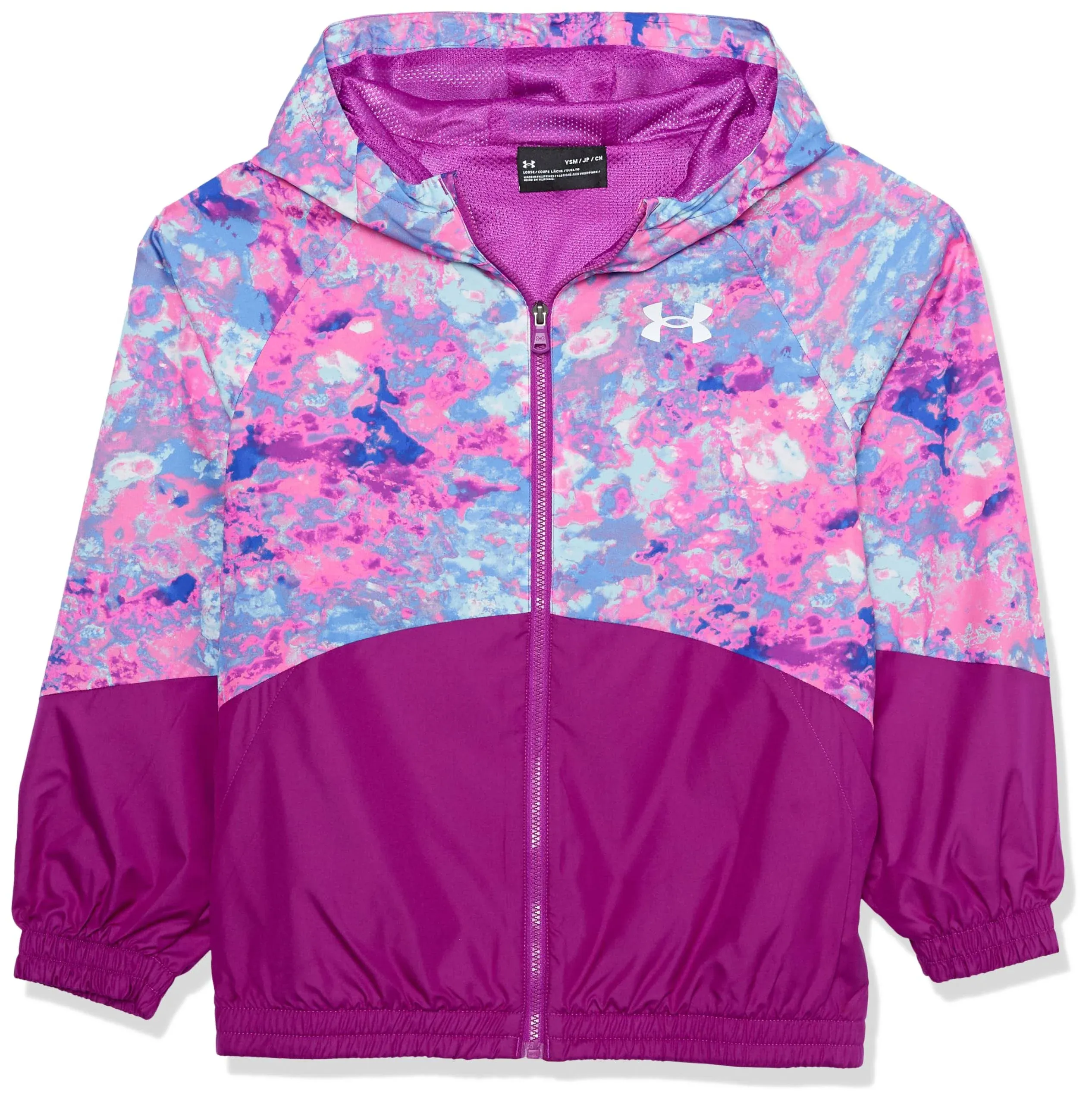 Under Armour Girls' Woven Full-Zip Jacket