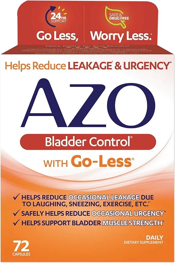 Azo, Bladder Control with Go-Less, 72 Capsules