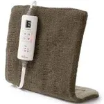 Sunbeam Premium Heating Pad with XpressHeat Technology, Standard Size, Brown