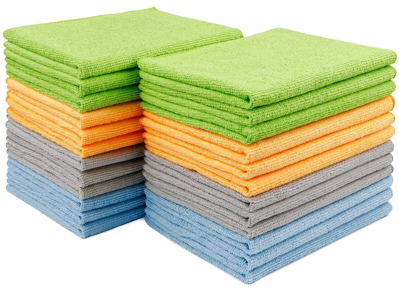 AIDEA Cleaning Cloth-24PK, Premium All-Purpose Microfiber Towels, Soft ...