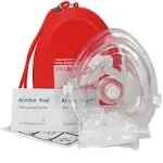 Ever Ready First Aid CPR Rescue Mask, Adult/Child Pocket Resuscitator, Hard Case ...