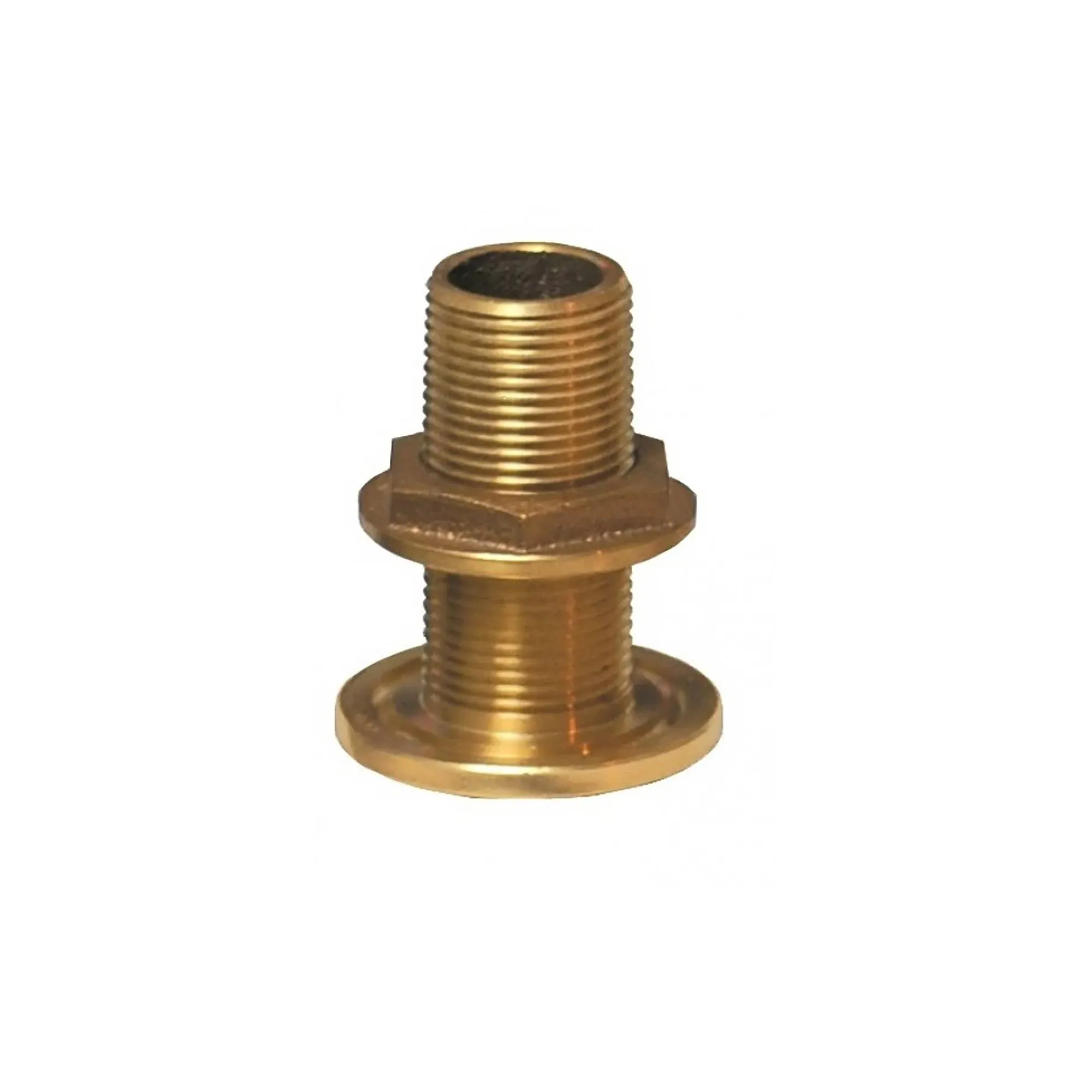 GROCO 1-1/2" NPS NPT Combo Bronze Thru-Hull Fitting w/Nut