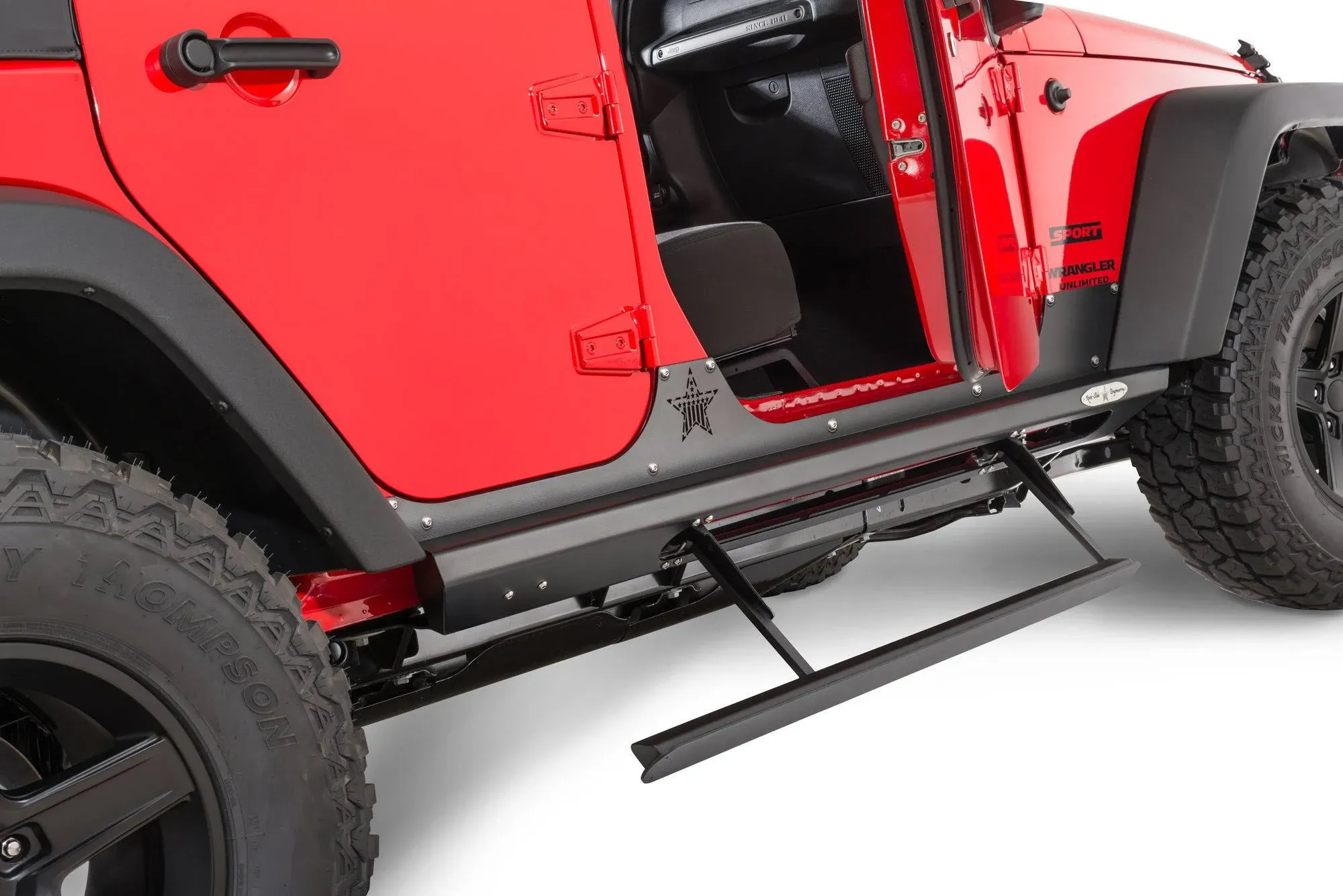 Rock-Slide Engineering 3rd Gen Step Sliders (07-18 Jeep Wrangler JK 4-Door)