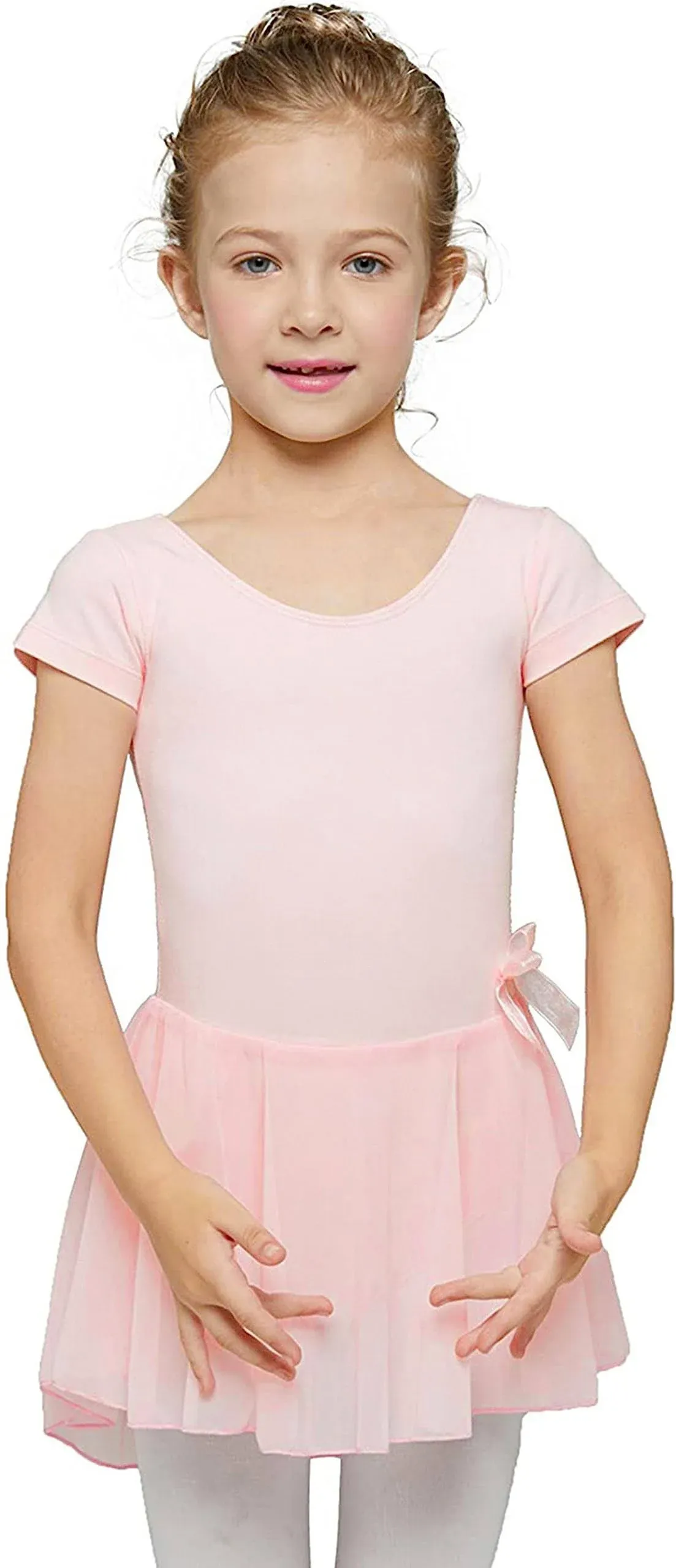 MdnMd Toddler Girls Ballet Leotards with Skirt