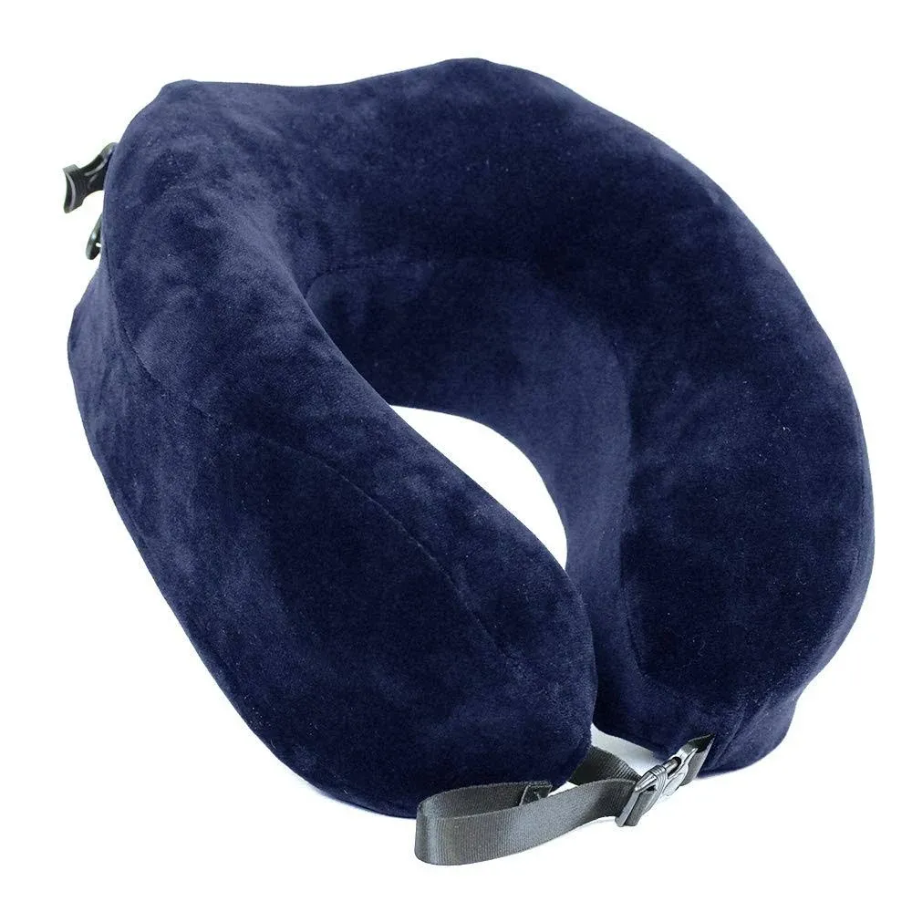 Cloudz Escape Premium Memory Foam Travel Neck Pillow - Blue