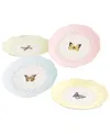 Shop Lenox Butterfly Meadow 4pc Dessert Plate Set In Multi