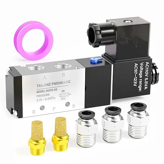 1/4&#034;npt Solenoid Valve 4v21008 12v/24v/110v/2<wbr/>20v Single Coil Pilotoperated Elect