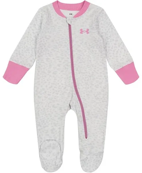 Under Armour baby-girls Coverall Footie, Zip-up Closure, Logo & Printed Designs