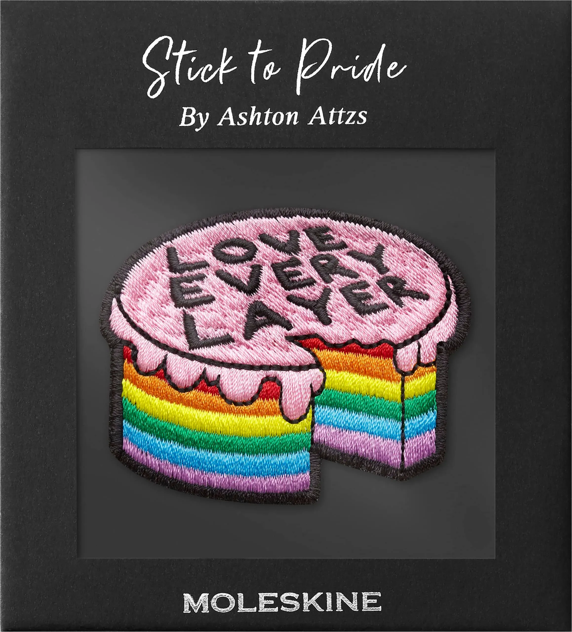 Moleskine Stick to Pride, Love Every Layer, Stick-On Patch by Ashton Attzs