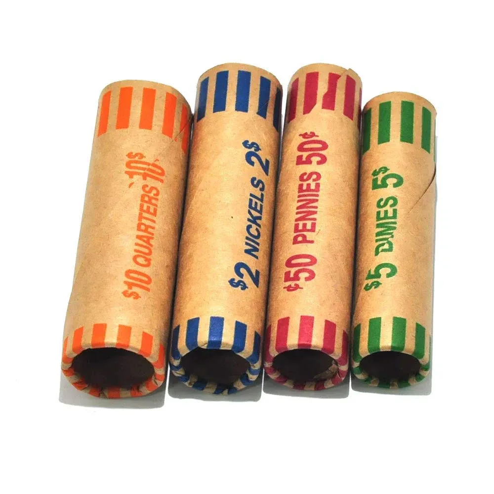 L Liked 512 Assorted Preformed Coin Wrappers Rolls