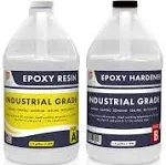 Epoxy Resin 1 Gallon Kit Industrial Grade | Easy to Use, Super Strong, Glossy, Clear, Water-Resistant | For Bonding, Sealing, Casting, Coating,