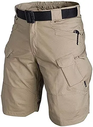 AUTIWITUA Men's Waterproof Tactical Shorts Outdoor Cargo Shorts, Lightweight Quick Dry Breathable Hiking Fishing Cargo Shorts