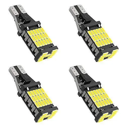 4pcs Super Bright 921 T15 912 W16w LED Reverse Lights