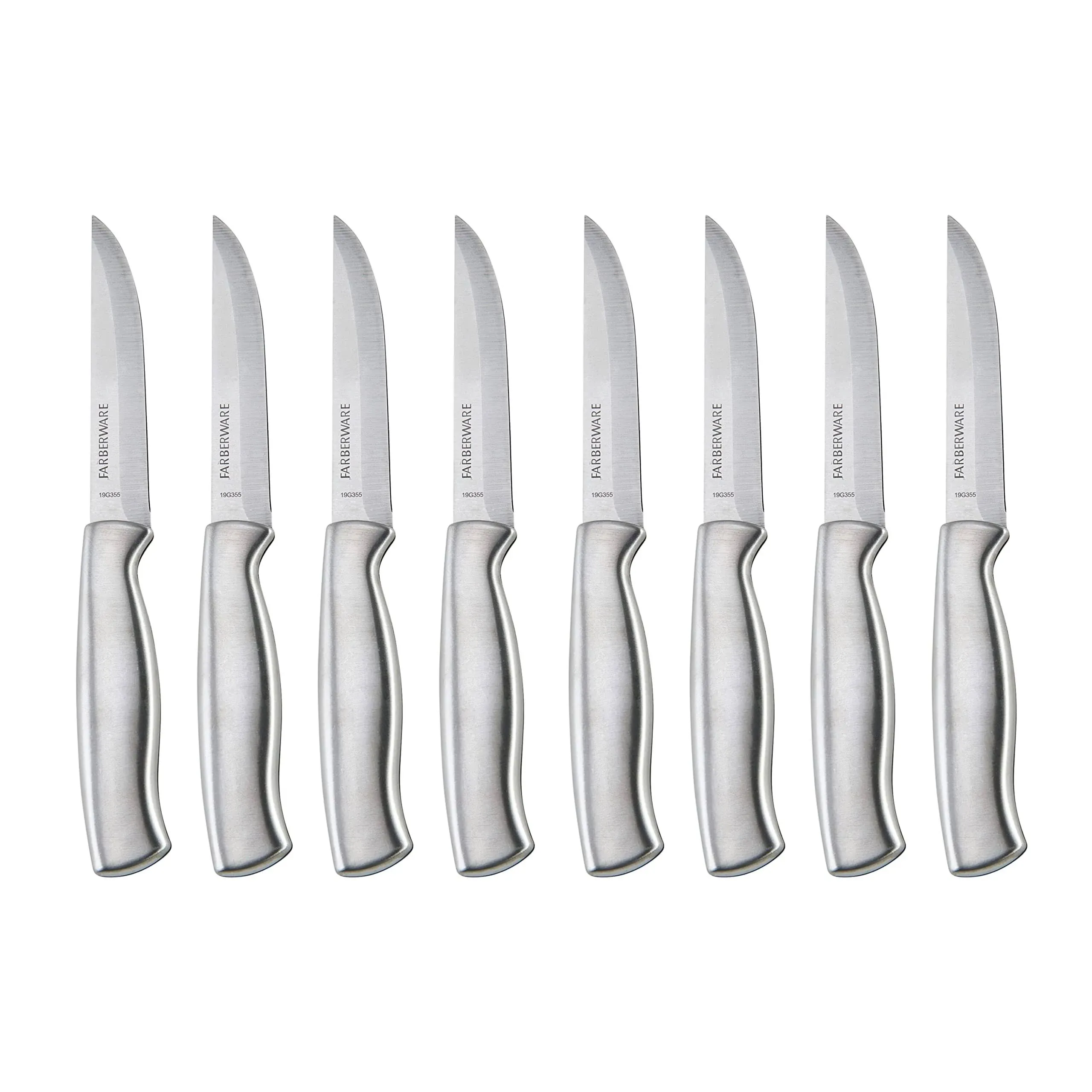 8 Piece Farberware Steak Knife Set Stainless Steel