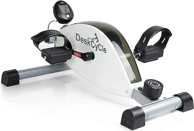 DeskCycle Under Desk Bike Pedal Exerciser - Stationary Bikes for Home & Office - Standard and Adjustable Height Versions