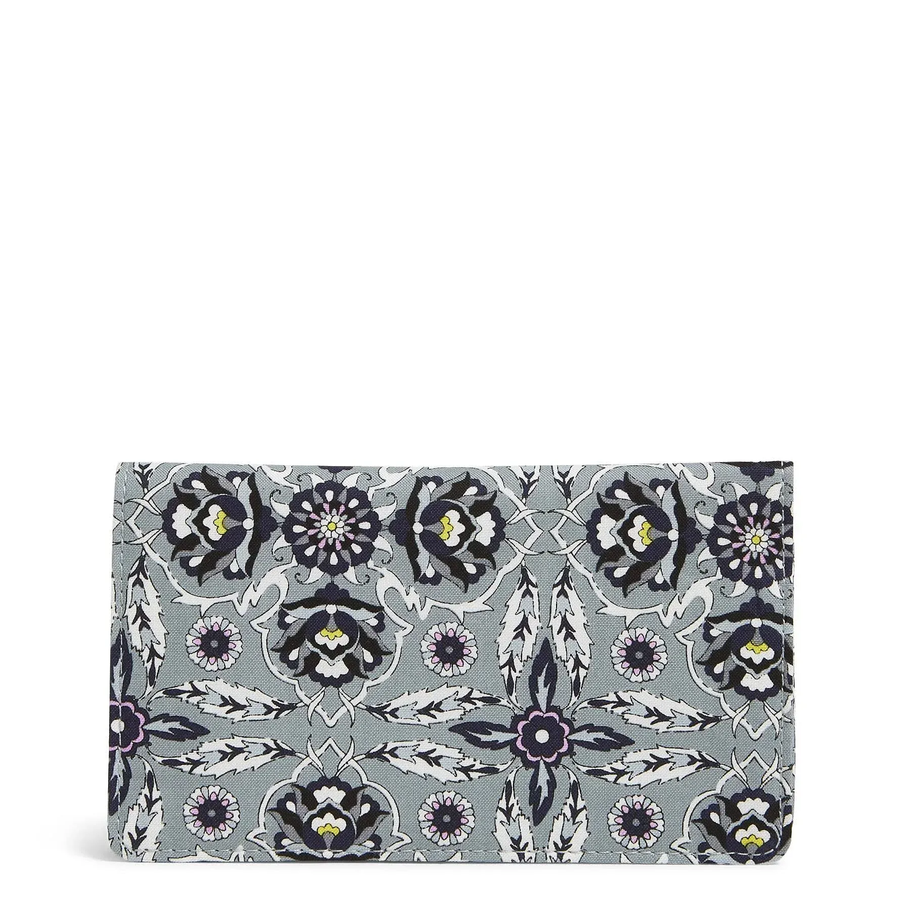 Vera Bradley Women's Recycled Cotton Checkbook Cover Plaza Tile