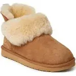 Fireside By Dearfoams Women's Perth Shearling Foldover Boot