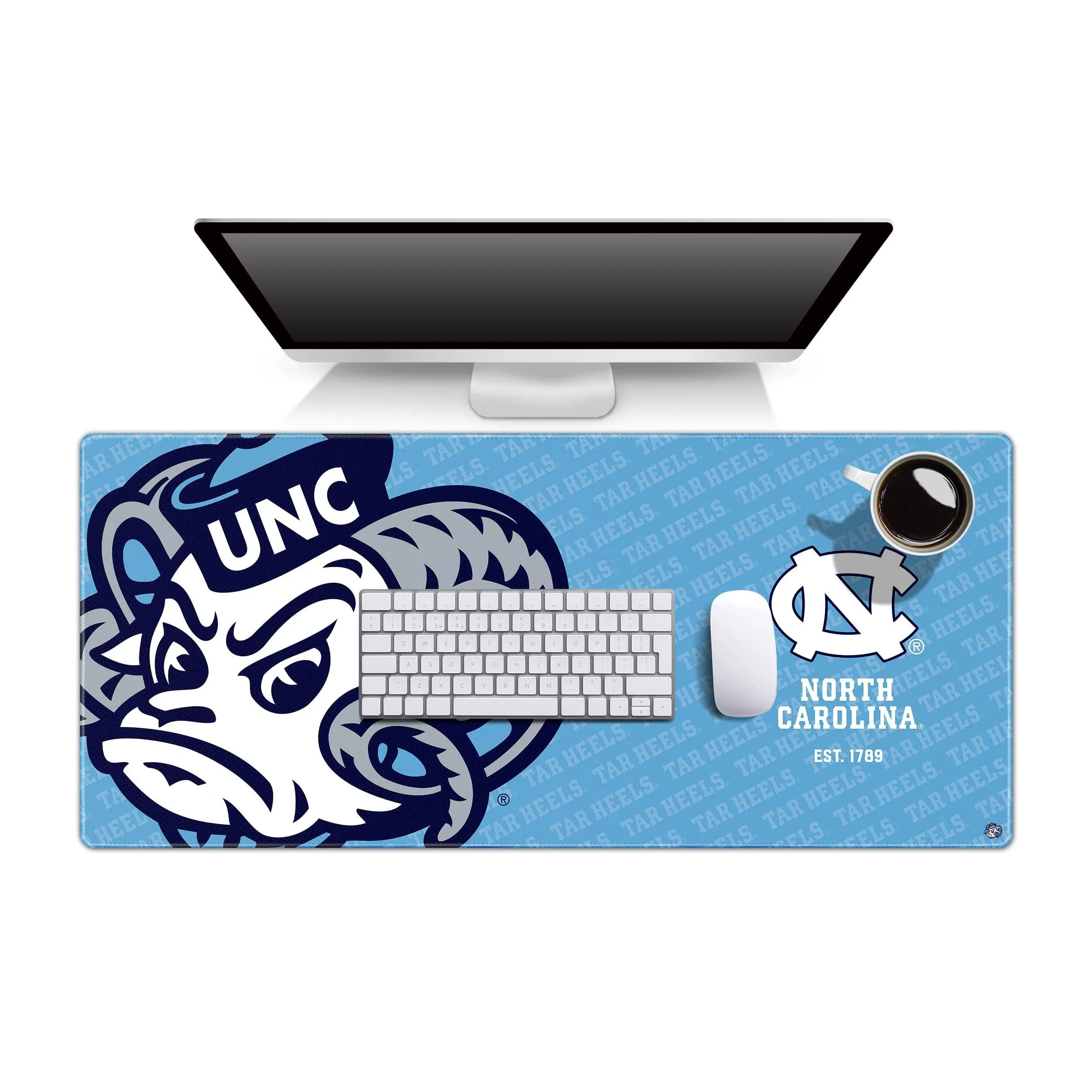 YouTheFan NCAA North Carolina Tar Heels Logo Series Desk Pad