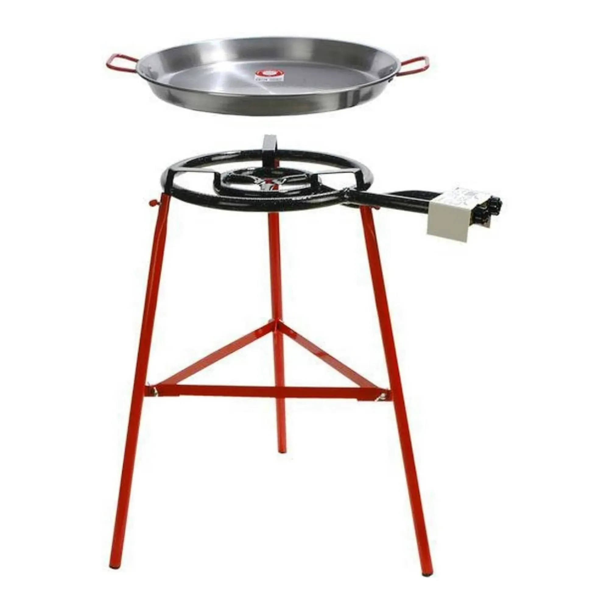 Garcimah Tabarca Paella Pan Set with Burner Outdoor Pan and Reinforced Legs