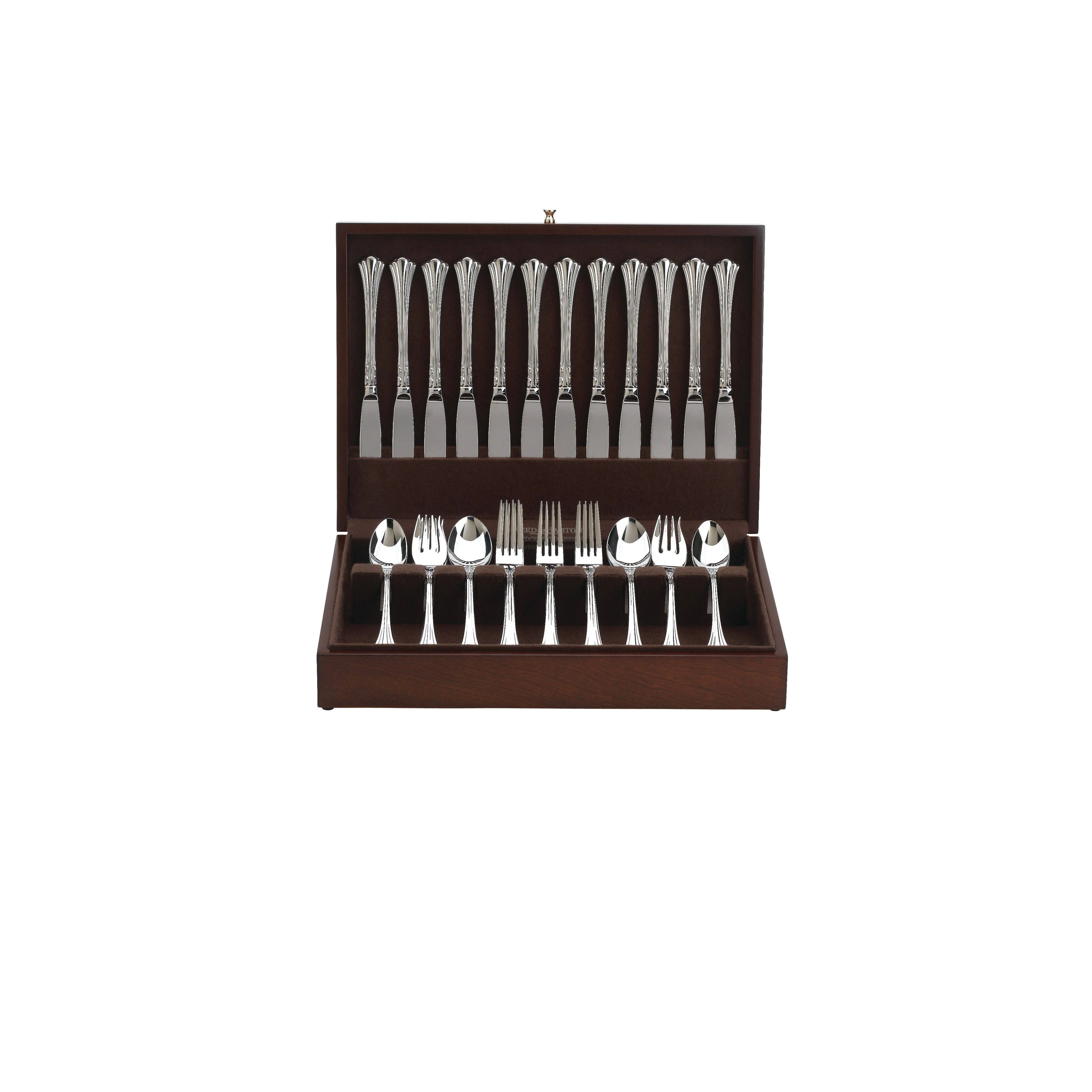 Reed & Barton Mahogany Flatware Chest