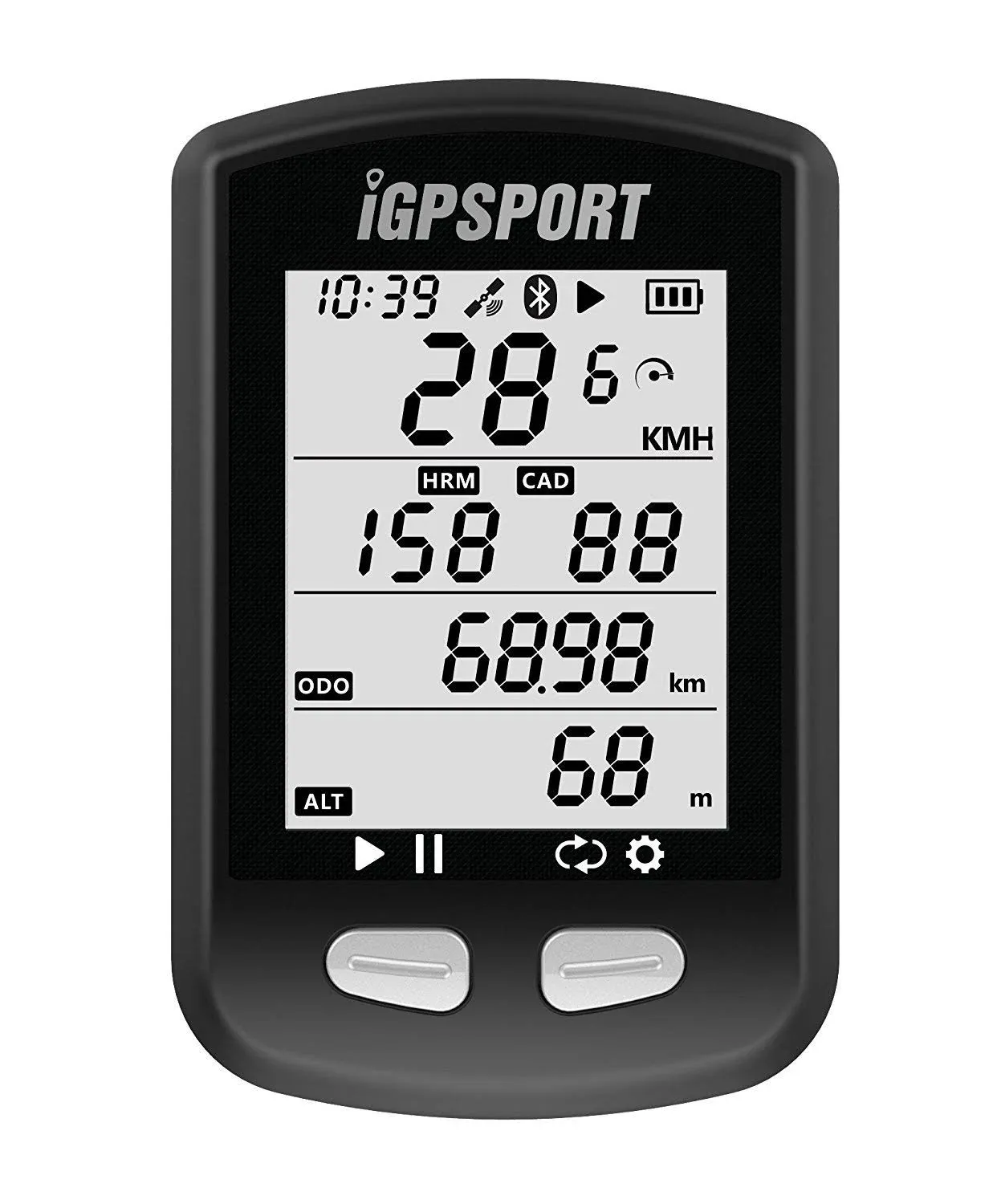 Bike Computer GPS with 2.6 inch Screen,ANT+ Cycling Computer Wireless Waterproof IPX7 Bike Speedometer and Odometer, ANT+/BLE5.0 Sensors and 40 Hours Battery Life