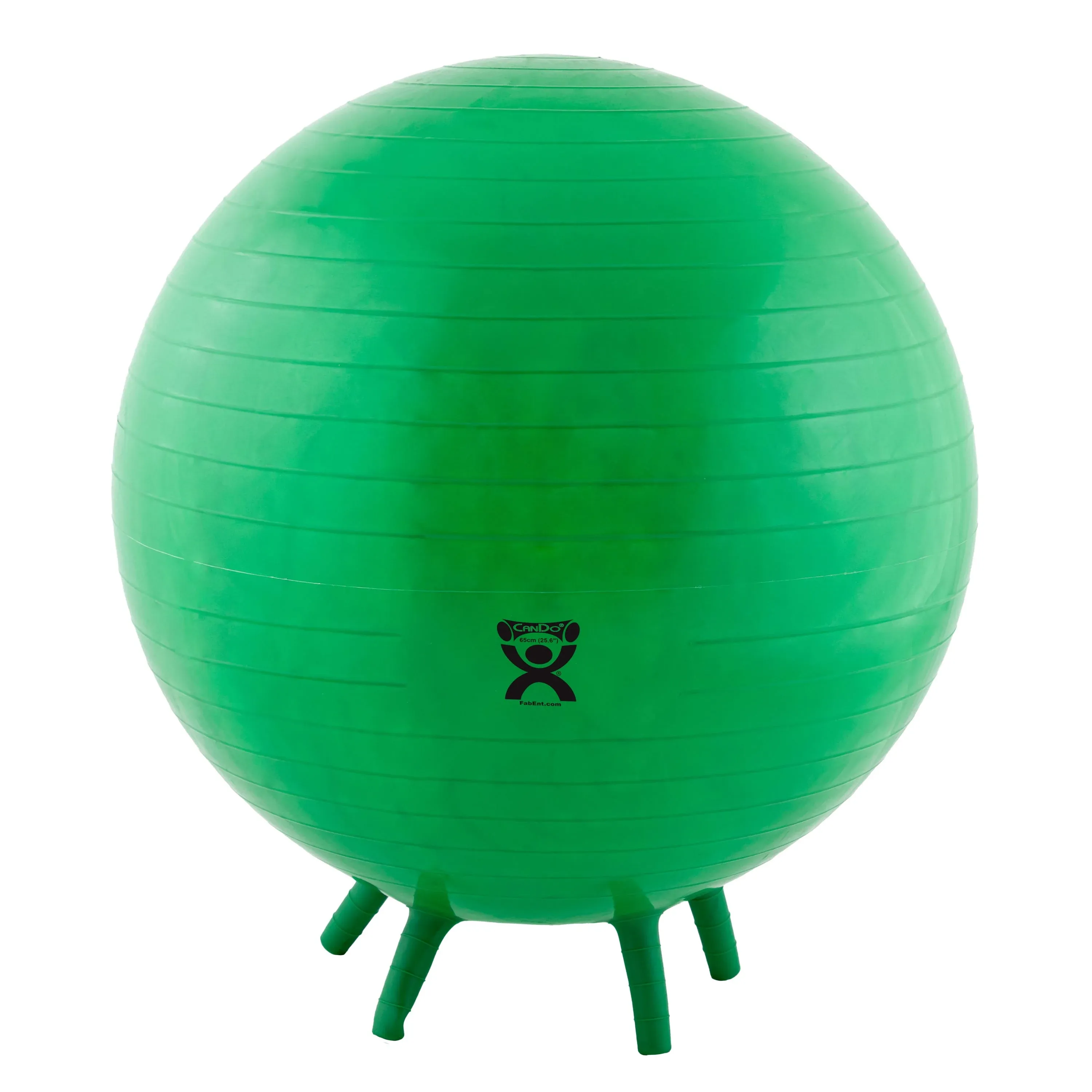 CanDo 26 in. Inflatable Exercise Ball with Stability Feet - Green