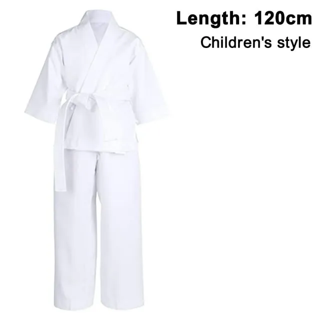 NAMAZU Karate Uniform for Kids and Adult, Lightweight Karate Gi Student Uniform with Belt for Martial Arts training - White