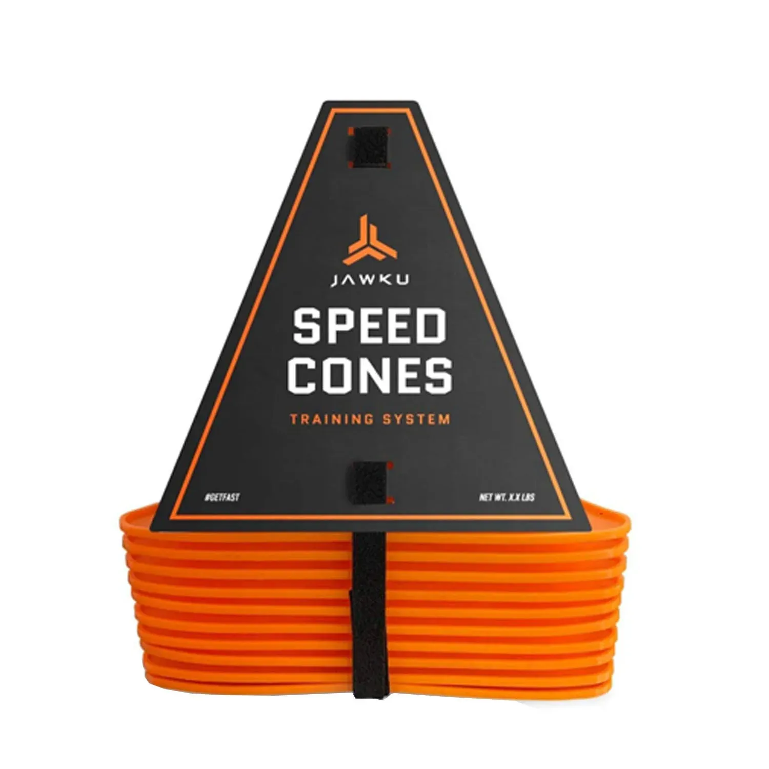 JAWKU Speed Cones Training System for Agility, Speed, Drills and Athletic Sports Training, 10 Cones