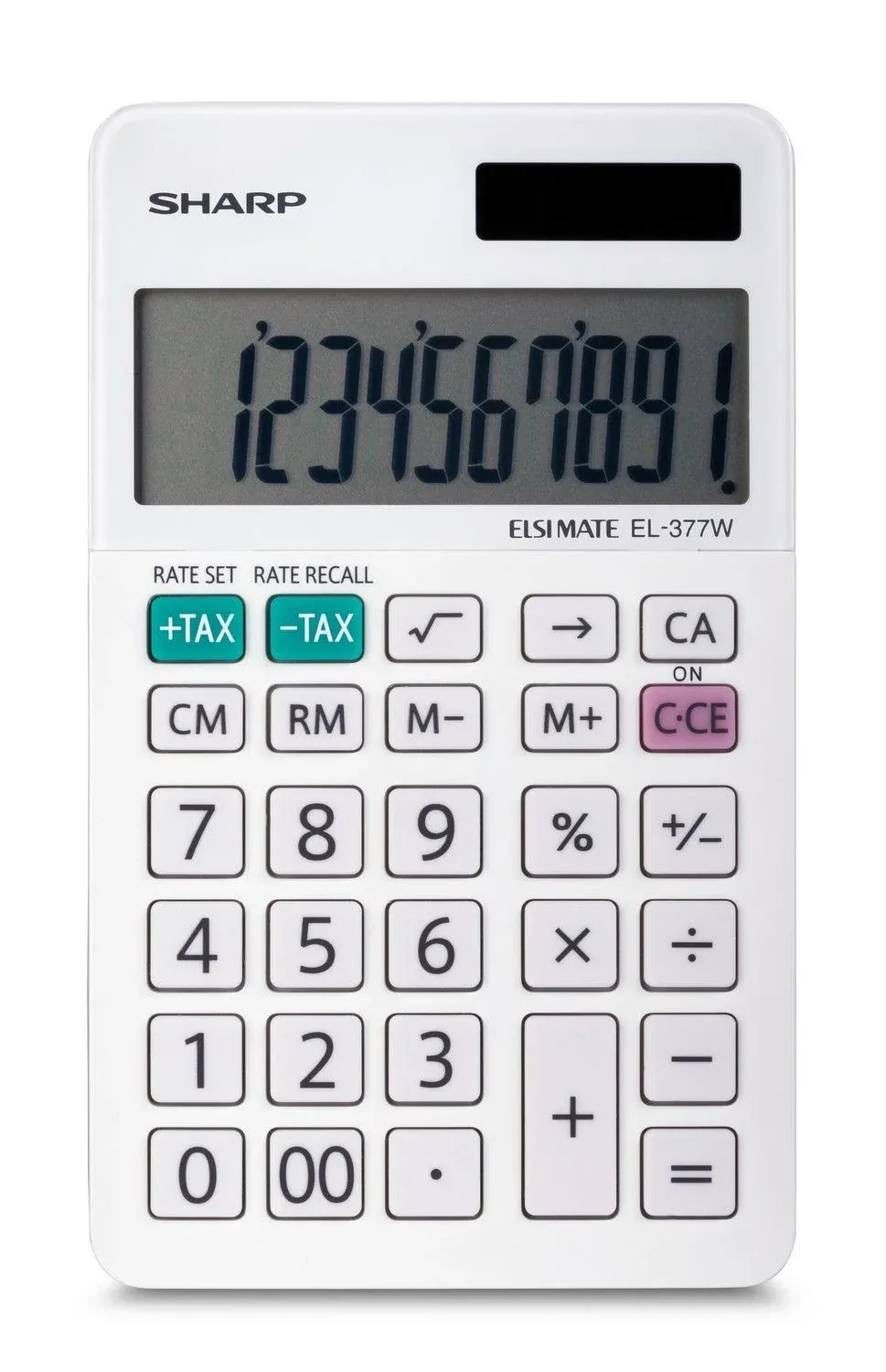 Sharp EL-377WB 10 Digit Professional Handheld Calculator