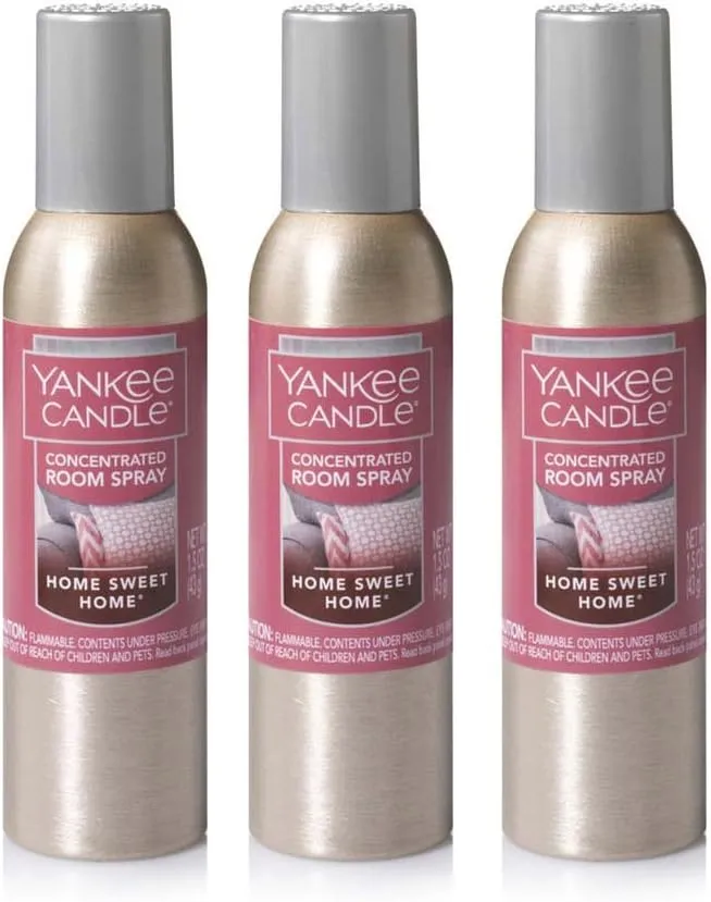 Yankee Candle Lot of 3 Odor Eliminating Concentrated Room Spray - Home Sweet Home