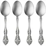 Oneida Michelangelo Fine Flatware Set 18/10 Stainless Set of 4 Dinner Spoons